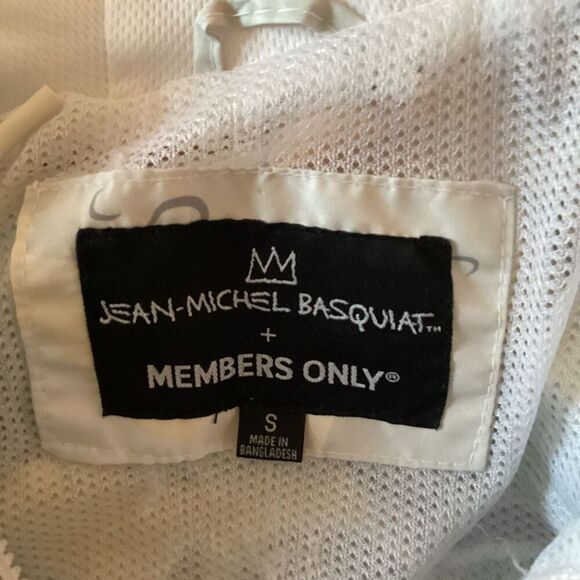 Jean Michel Basquiat + Members Only Mens Sz S Windbreaker Hoodie Limited Edition - Picture 9 of 13